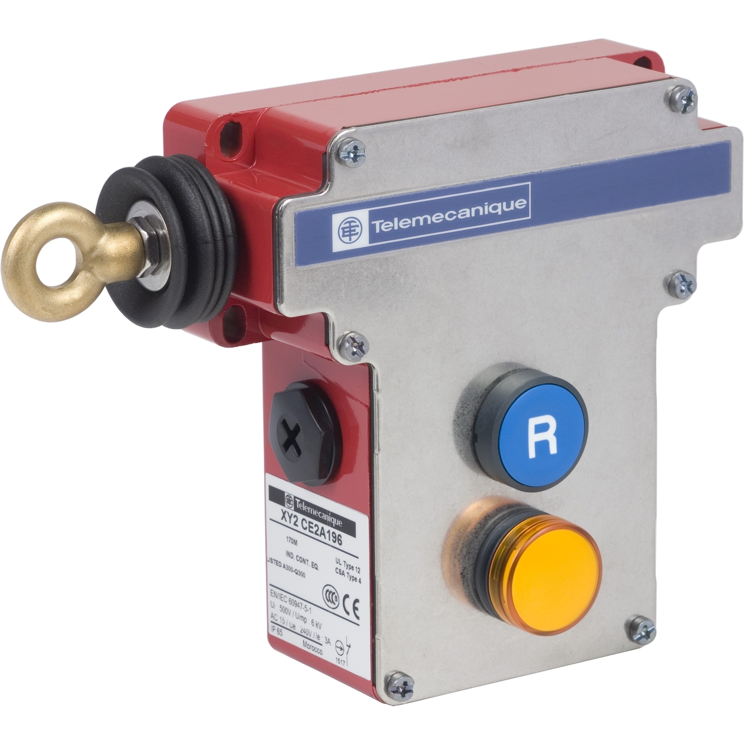 SQUARE D CABLE PULL SW LEFT MTD DPDT 300VACDC